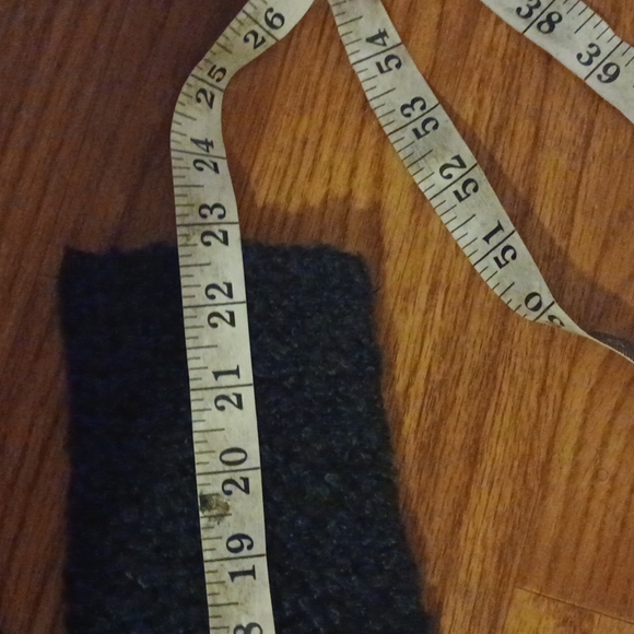 THML Gray Black Cowl Neck Drawstring Wool Blend Sweater - Picture 6 of 9